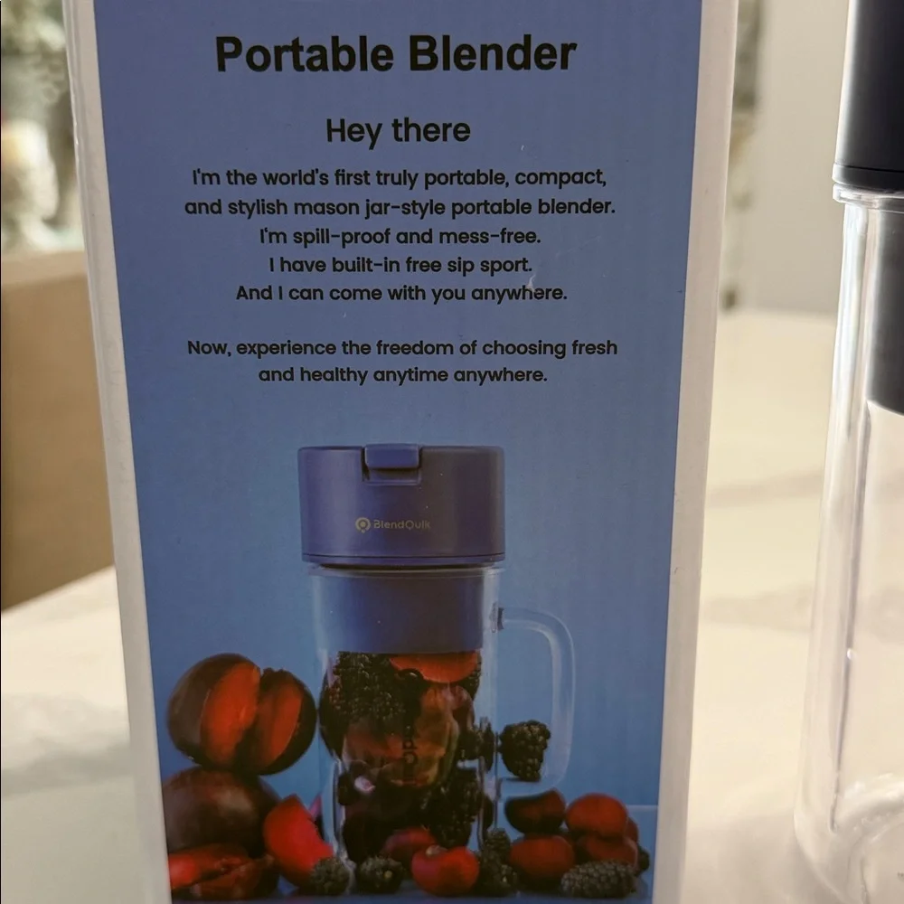 NEW BlendQuik Mason Jar Style Portable Blender